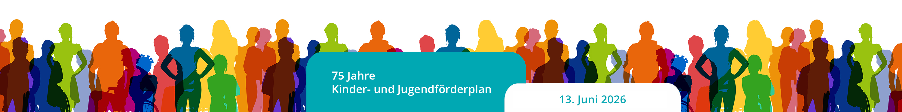 Veranstaltungstitel: in einer Grafik mit vielen Menschen